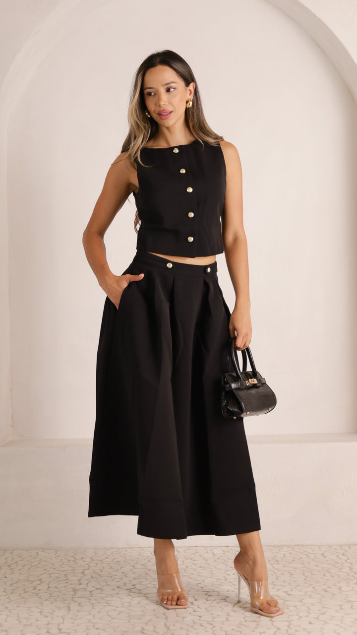 2 image front view_black of Enyel Skirt