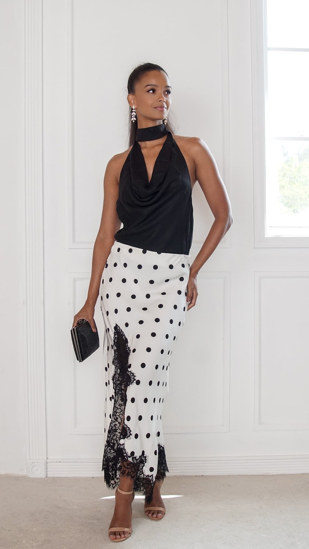 front view image 1 of Lucienne Midi Skirt