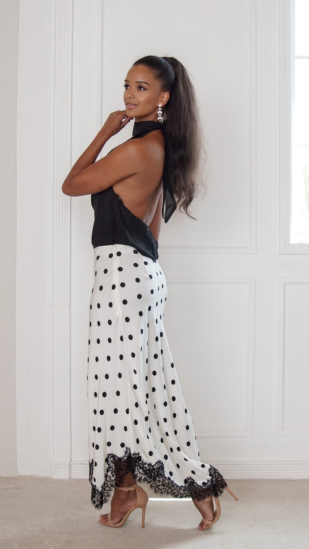 side view image 1 of Lucienne Midi Skirt