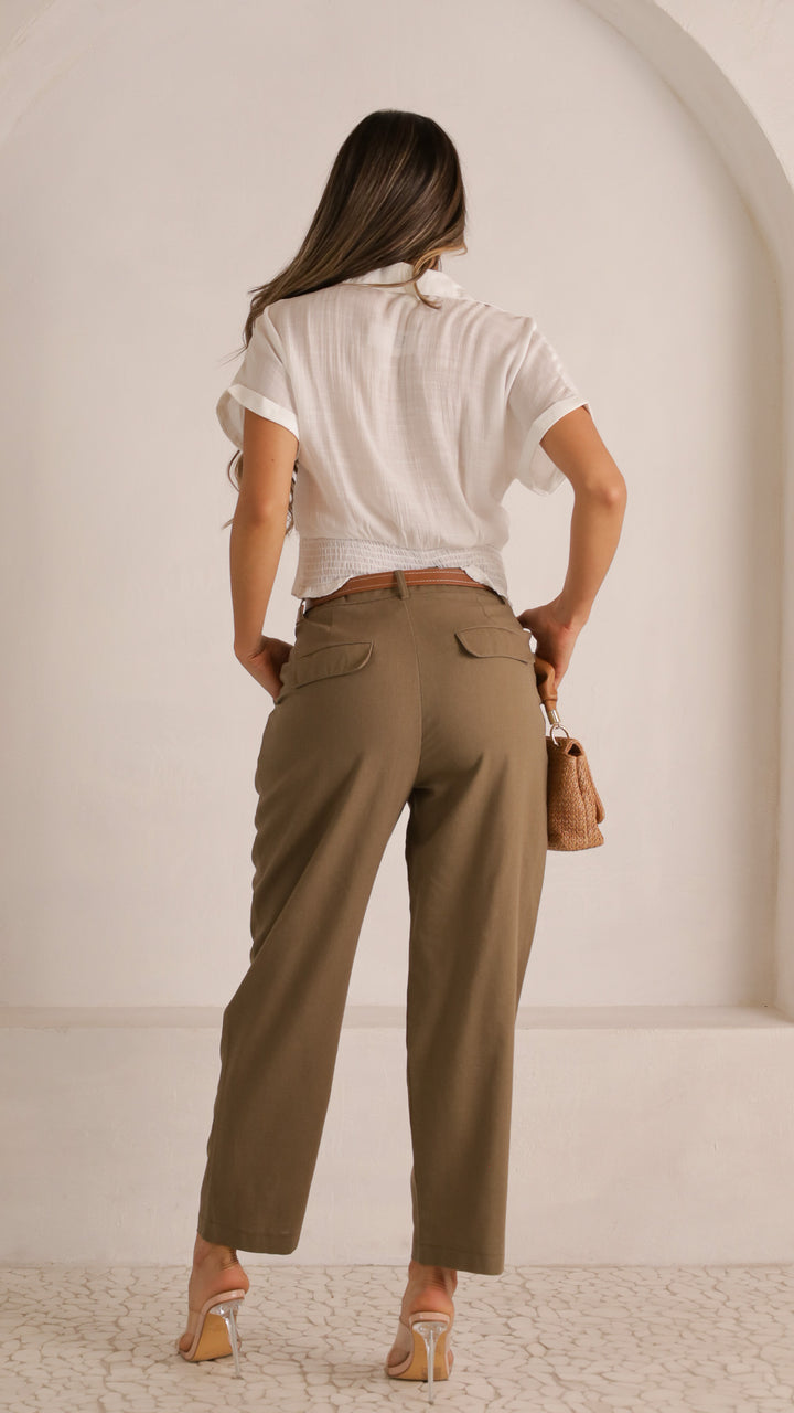 2 image rear view_olive of Caside Pants