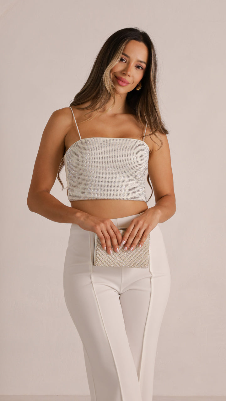 2 image front view_ivory of Vera Top