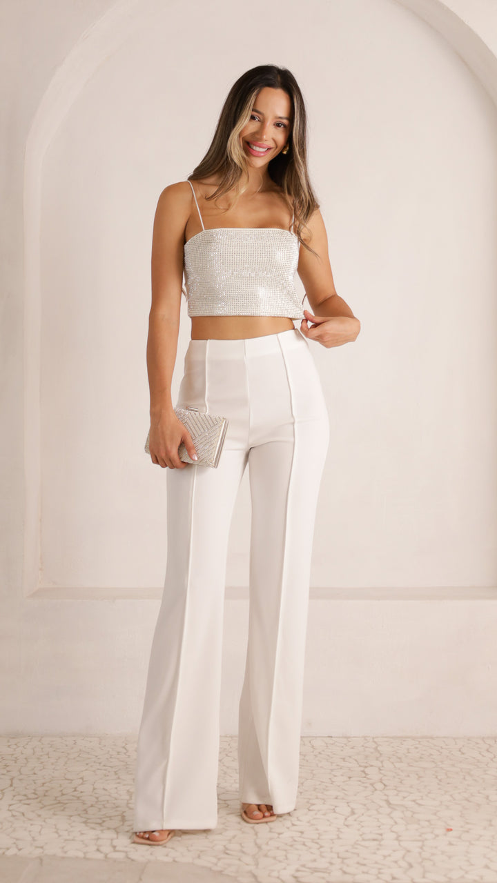 2 image front view_ivory of Vera Top