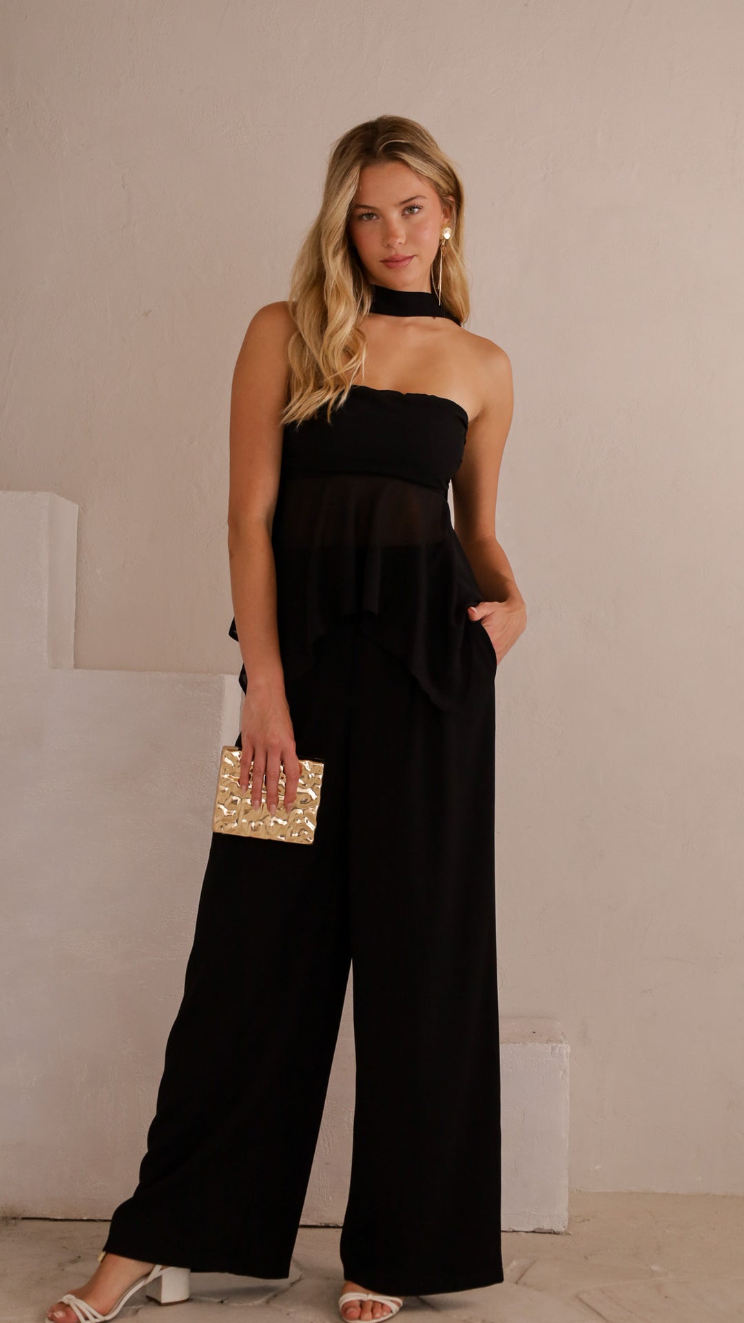 front view image 3 of Amaris Chiffon Drape Top