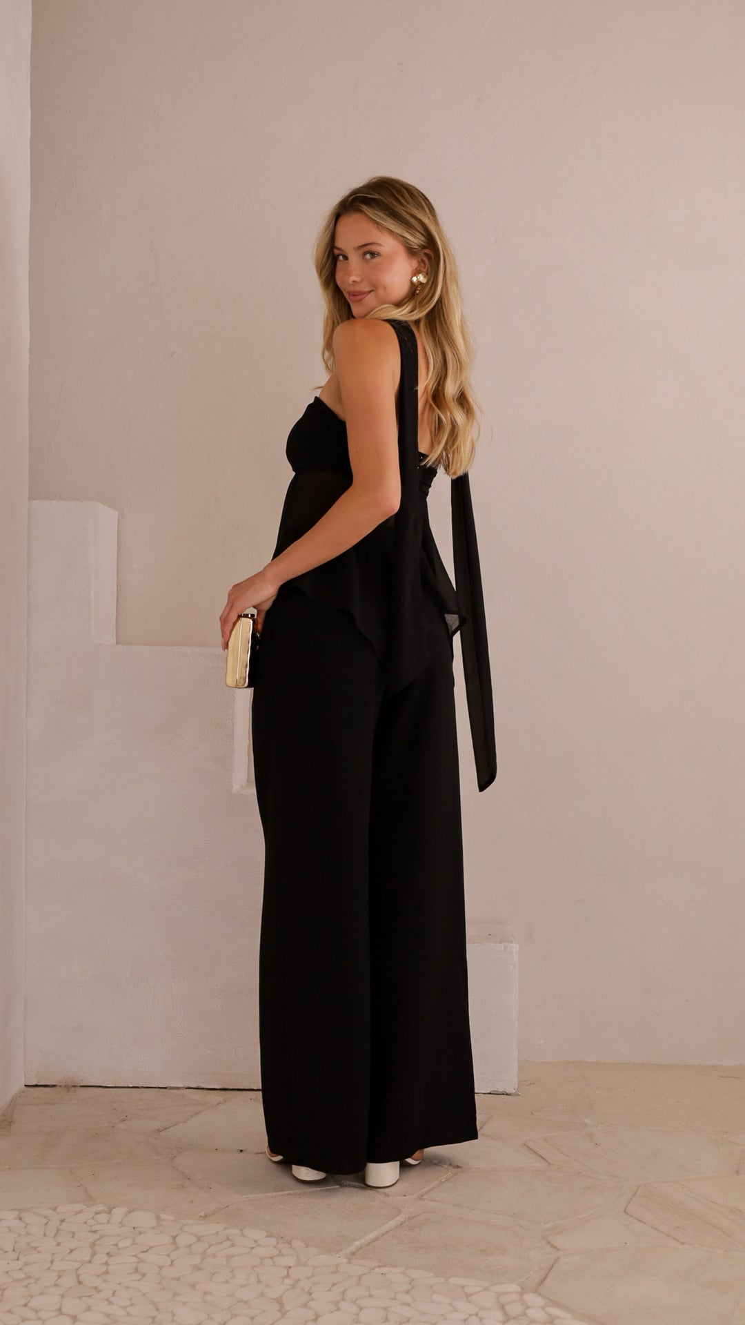 side view image 3 of Amaris Chiffon Drape Top