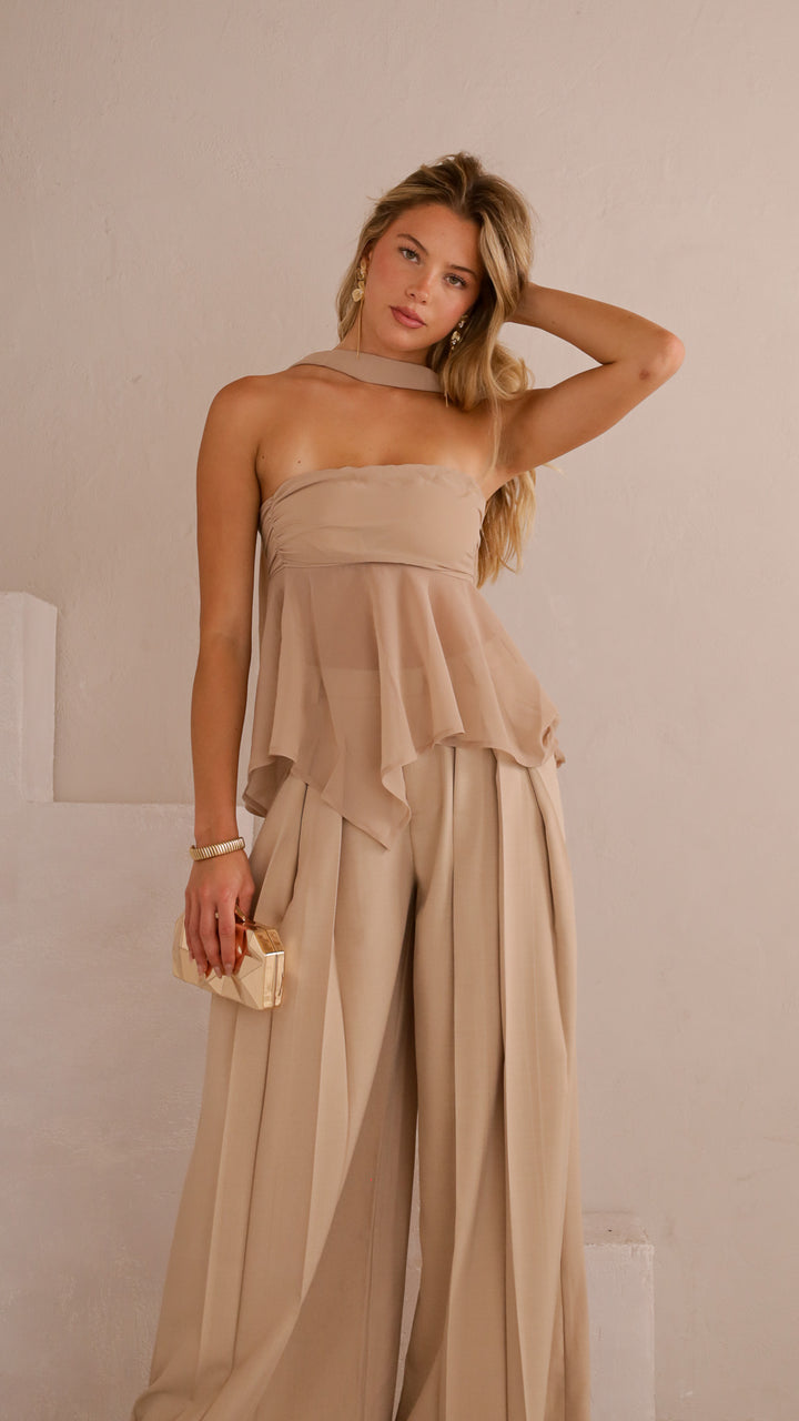 front view image 4 of Amaris Chiffon Drape Top