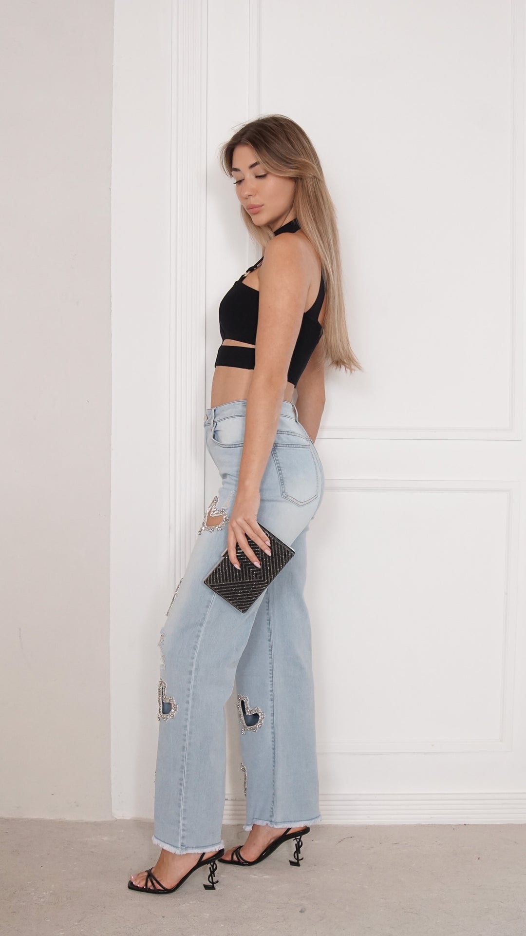 side view image 2 of Elowyn Denim Pants