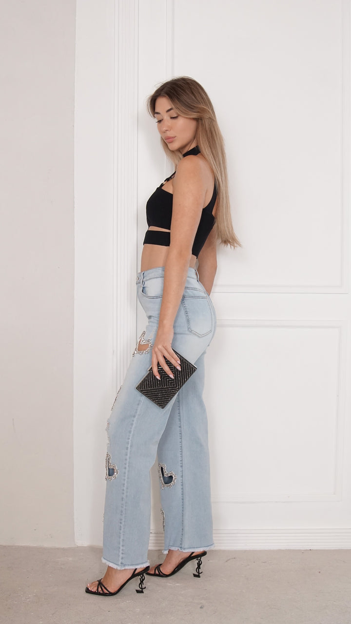 side view image 2 of Elowyn Denim Pants