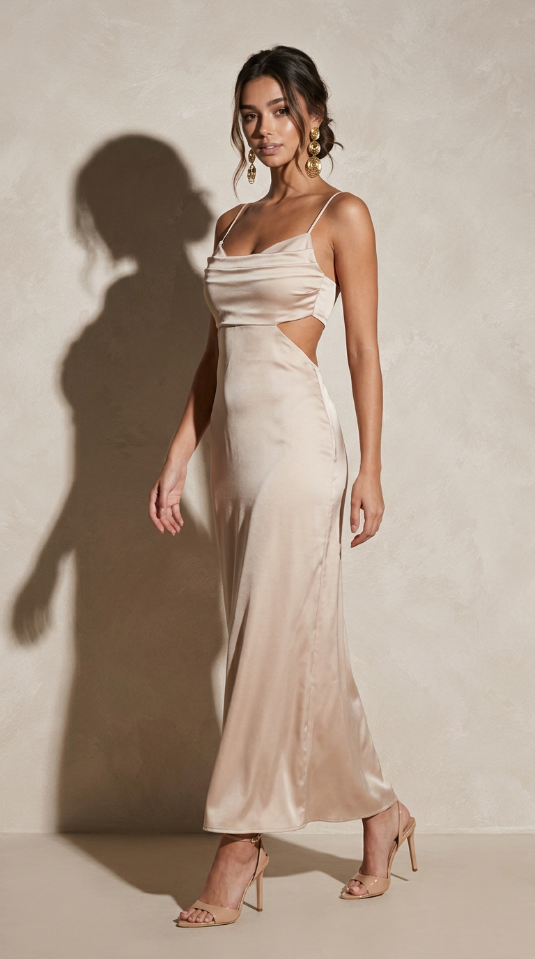 side view image 1 of Lorine Maxi Dress
