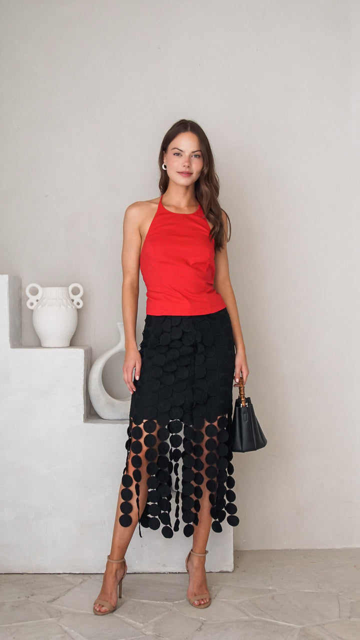 Noelle Midi Skirt Front View 4