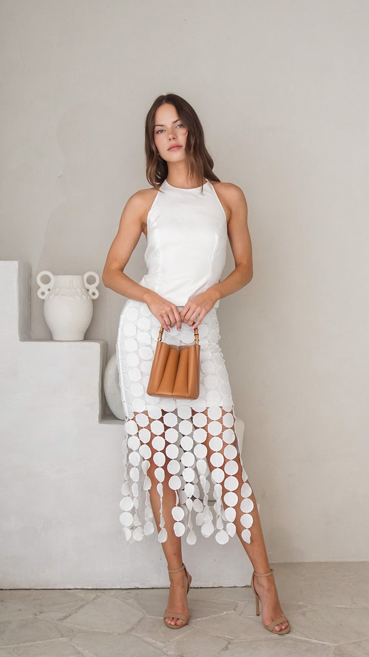 Noelle Midi Skirt Front View 3