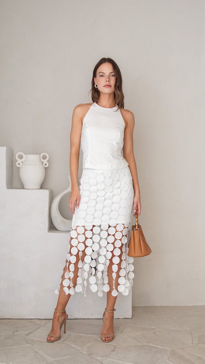 Noelle Midi Skirt Front View 2