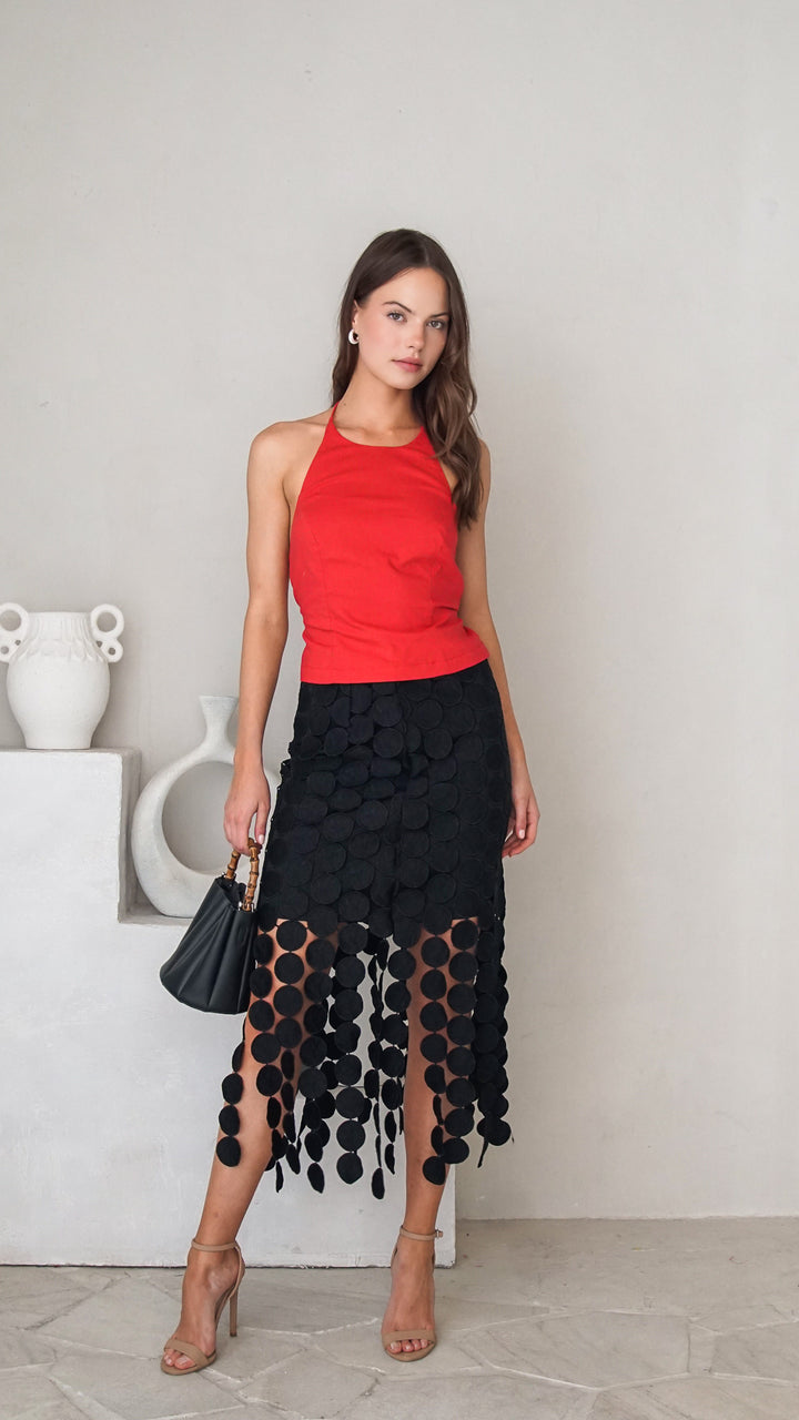 Noelle Midi Skirt Front View 5