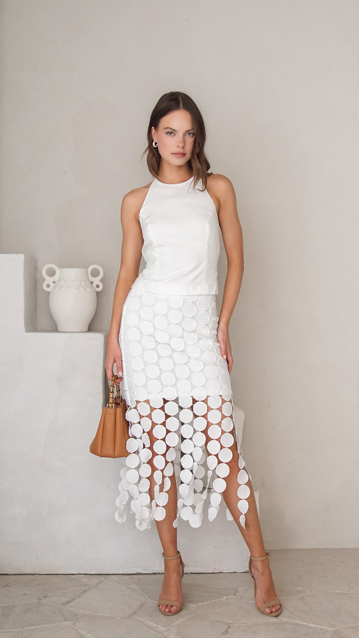 Noelle Midi Skirt Front View
