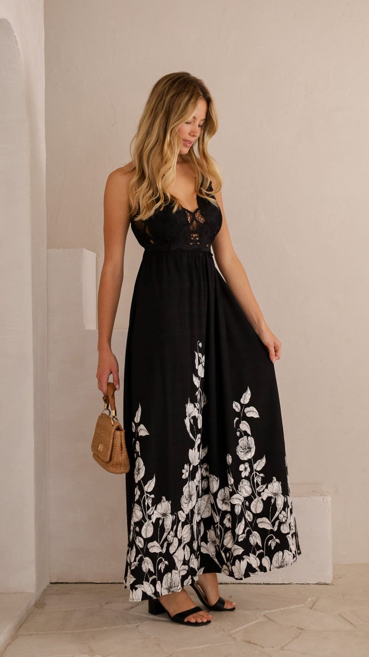 side view image 1 of Noelle Lace Maxi Dress