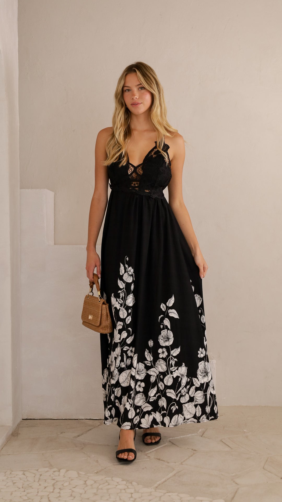 front view image 2 of Noelle Lace Maxi Dress