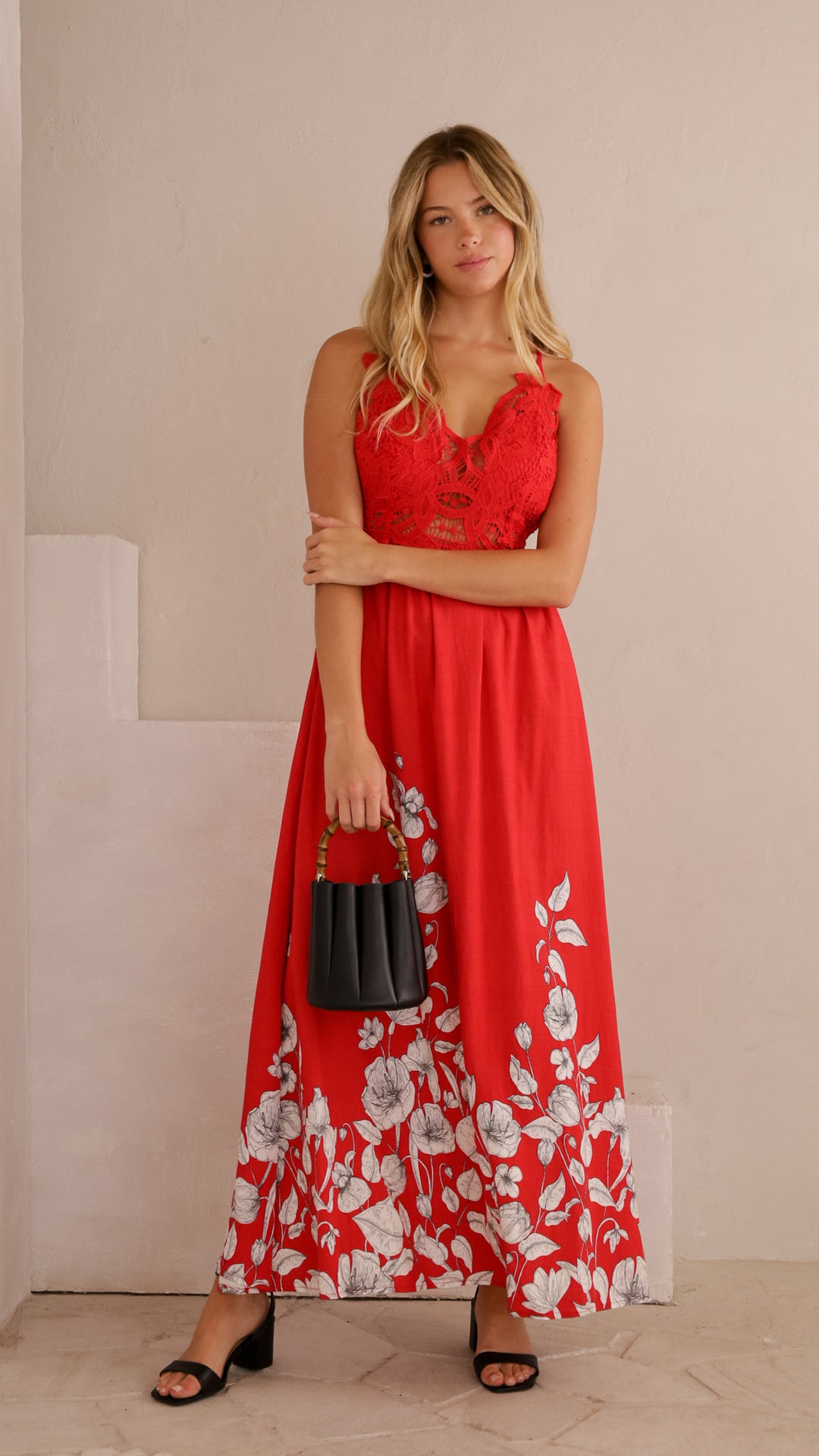 front view image 2 of Noelle Lace Maxi Dress