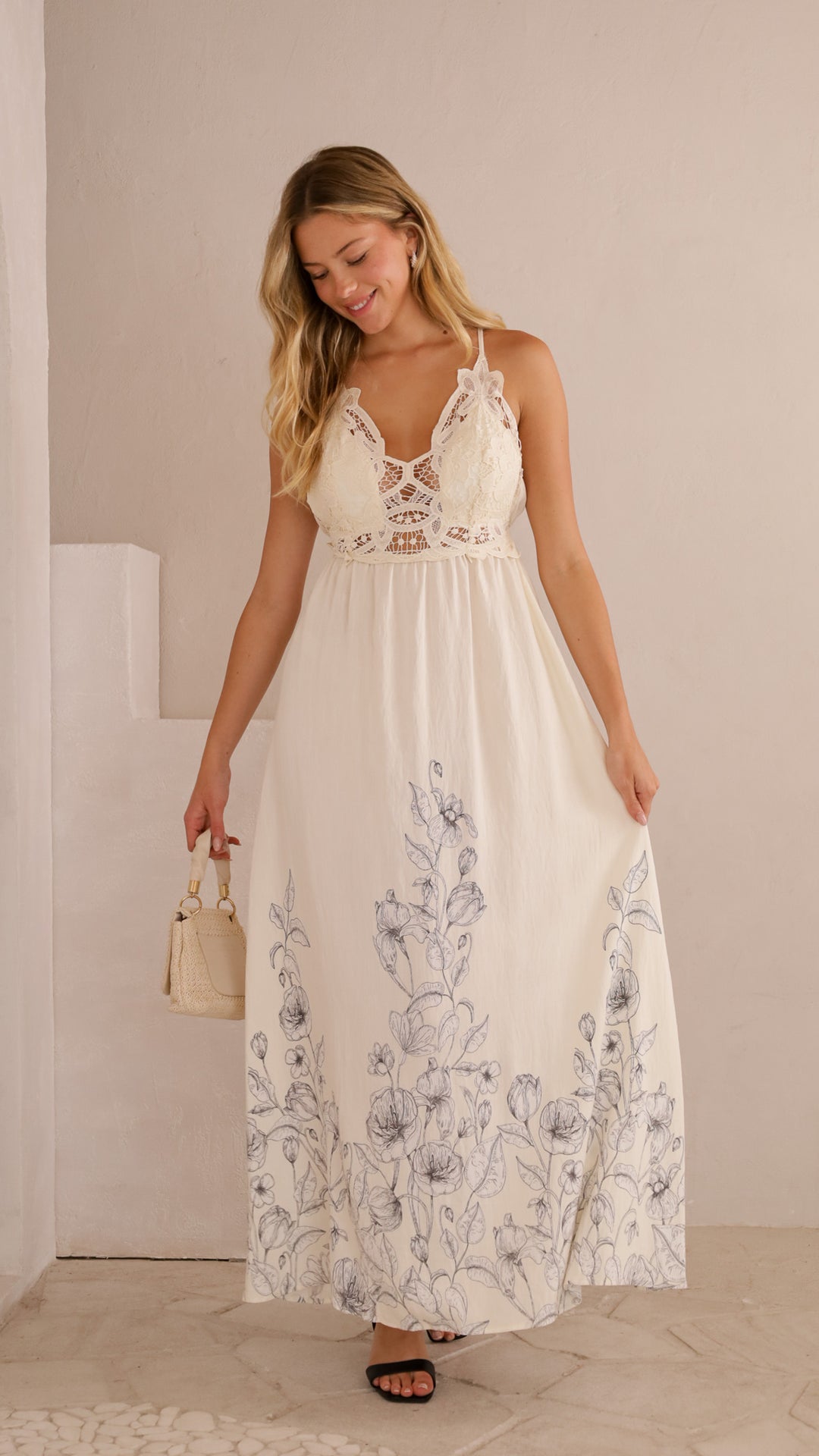 front view image 3 of Noelle Lace Maxi Dress