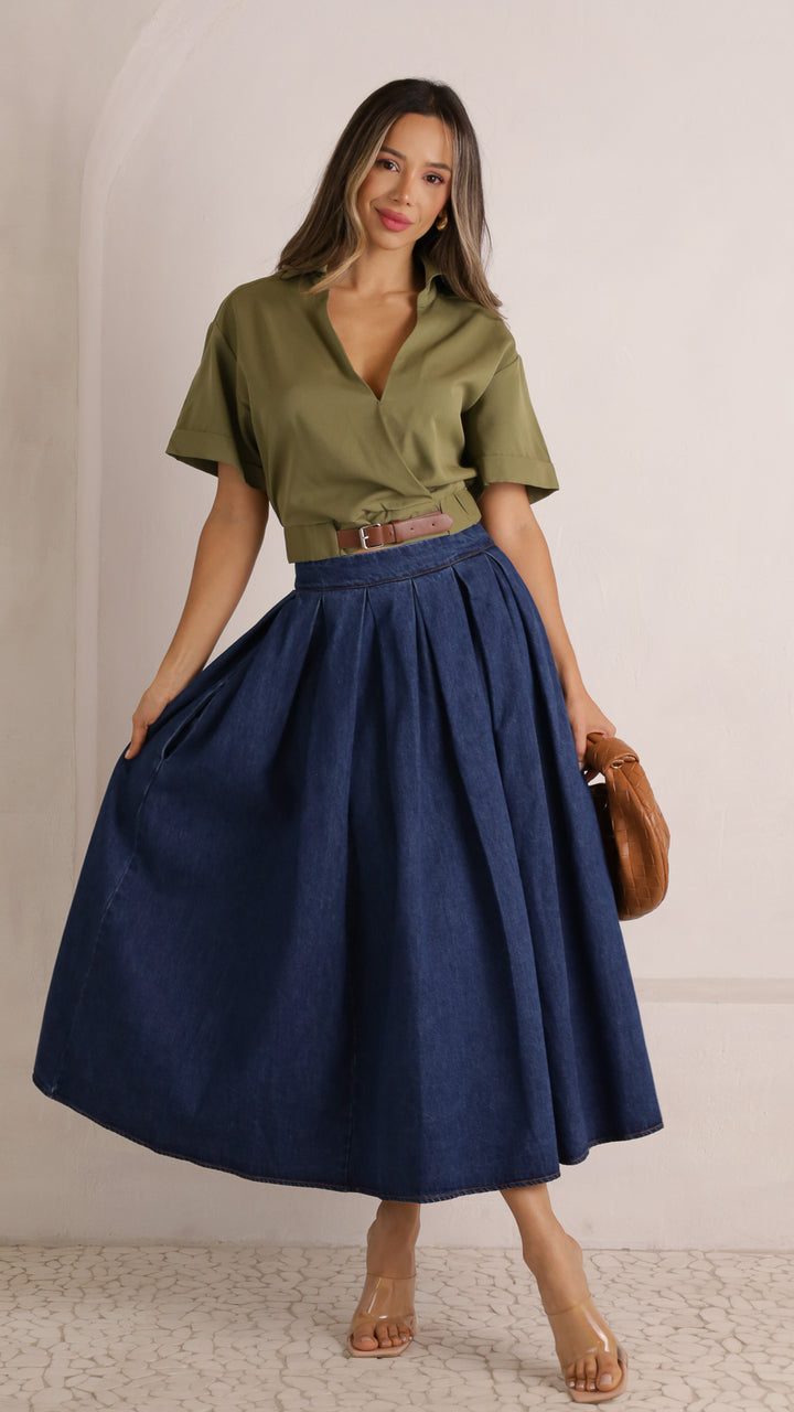 2 image front view_olive of Santi Top