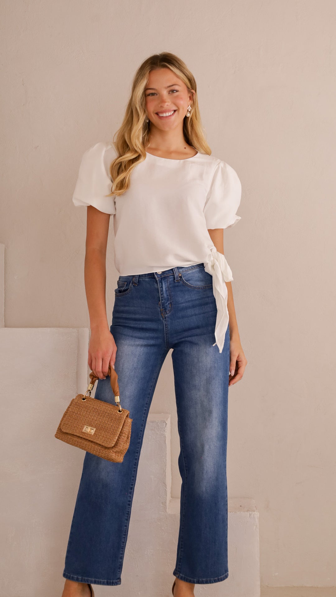 front view image 1 of Isla Puff Sleeve Top