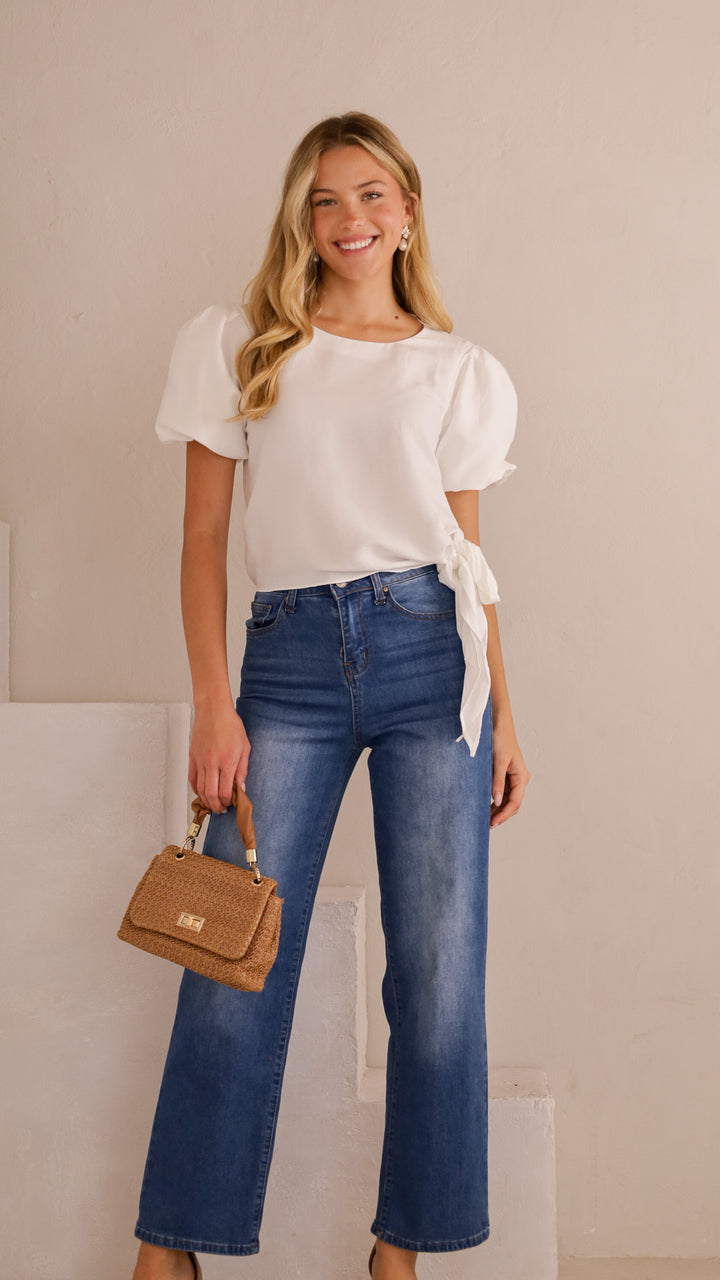 front view image 1 of Isla Puff Sleeve Top