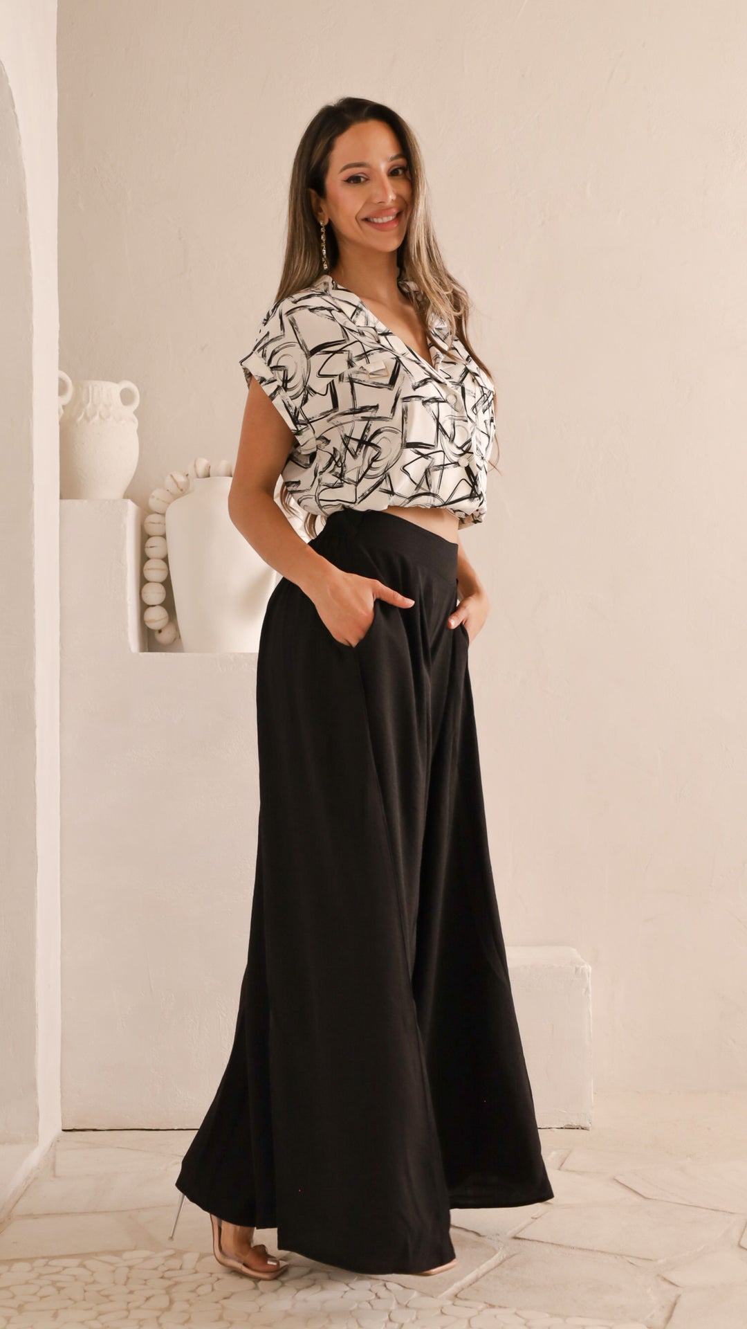 side view image 3 of Maribel Print Top