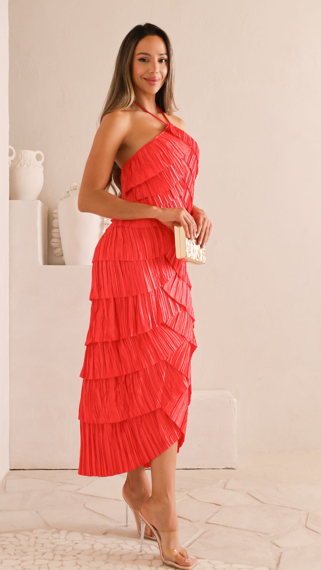 side view image 1 of Sydney Pleated Dress