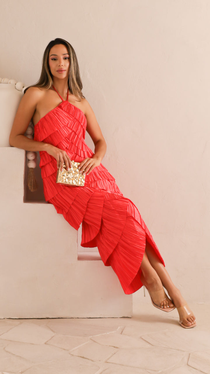 front view image 3 of Sydney Pleated Dress