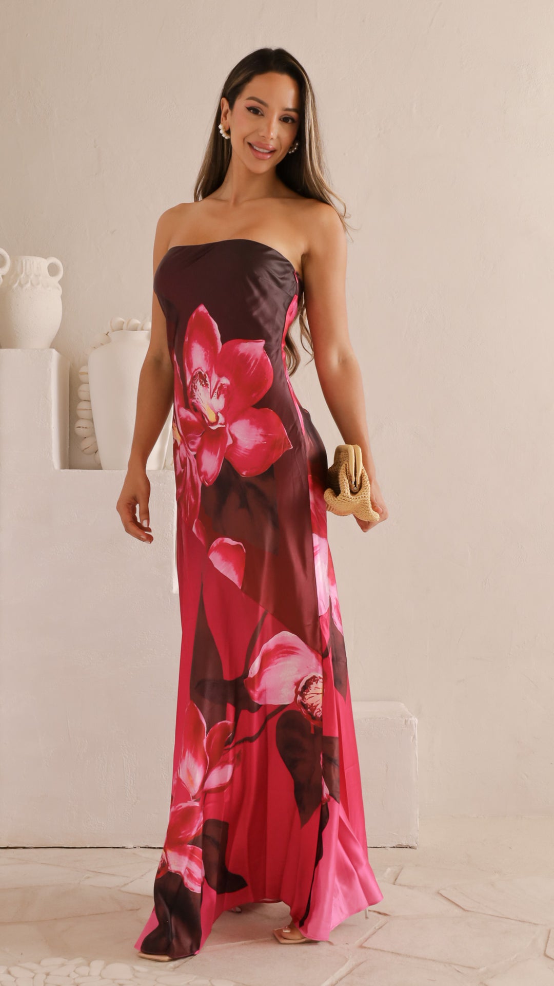 front view image 3 of Aveline Strapless Maxi Dress