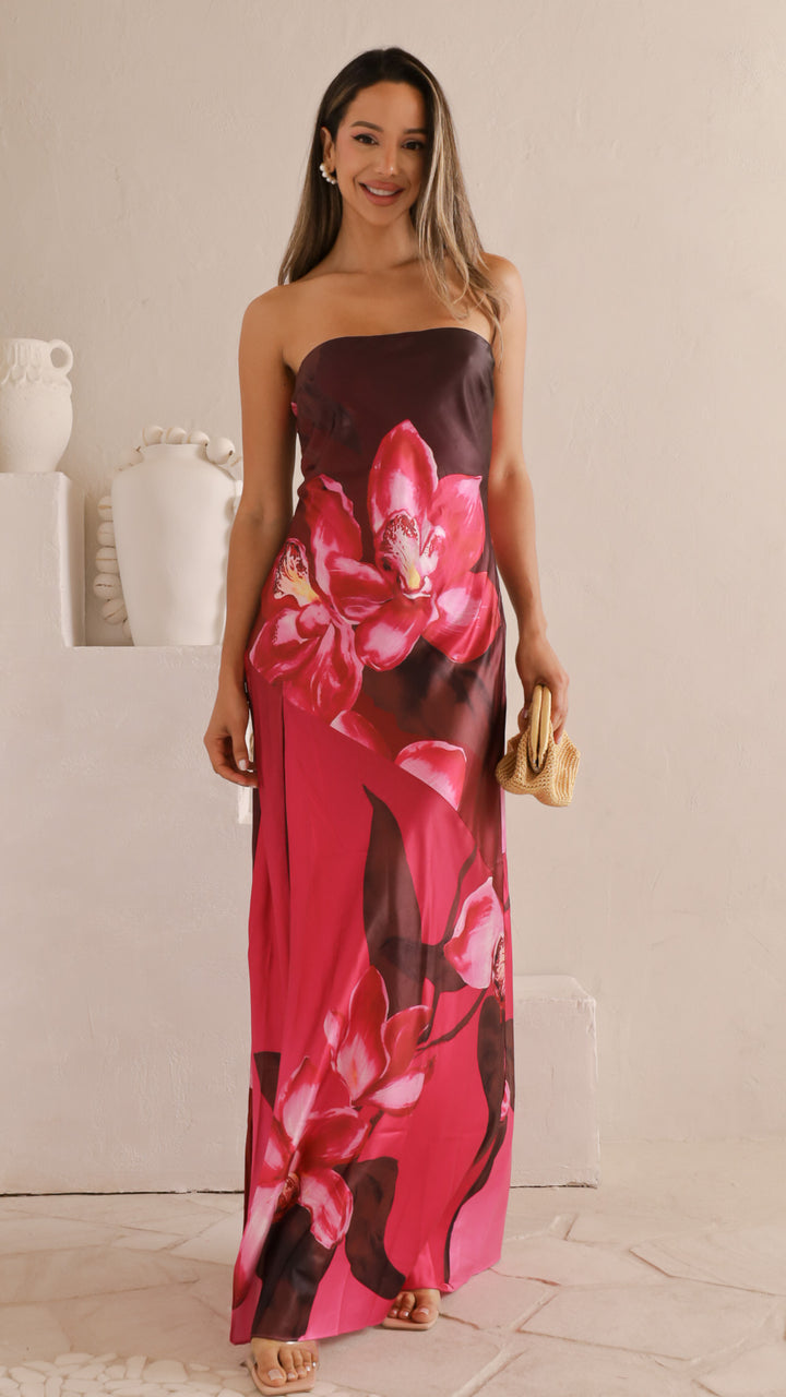 front view image 4 of Aveline Strapless Maxi Dress