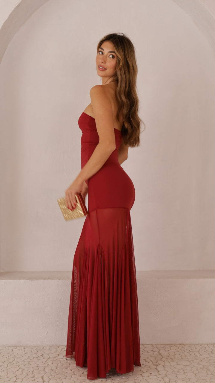 side view image 1 of Raphina Maxi Dress