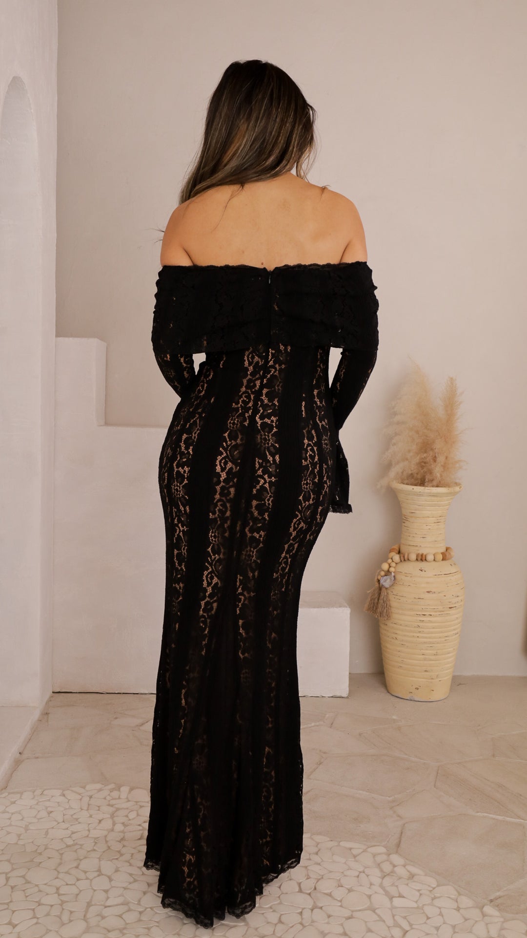 rear view image 1 of Lylah Lace Maxi Dress