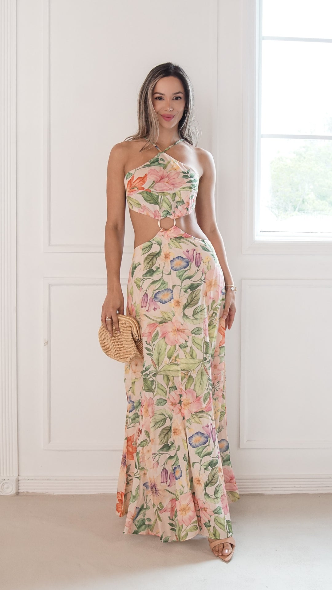 trisha slip maxi dress Trisha Tiered Maxi Dress MADISON