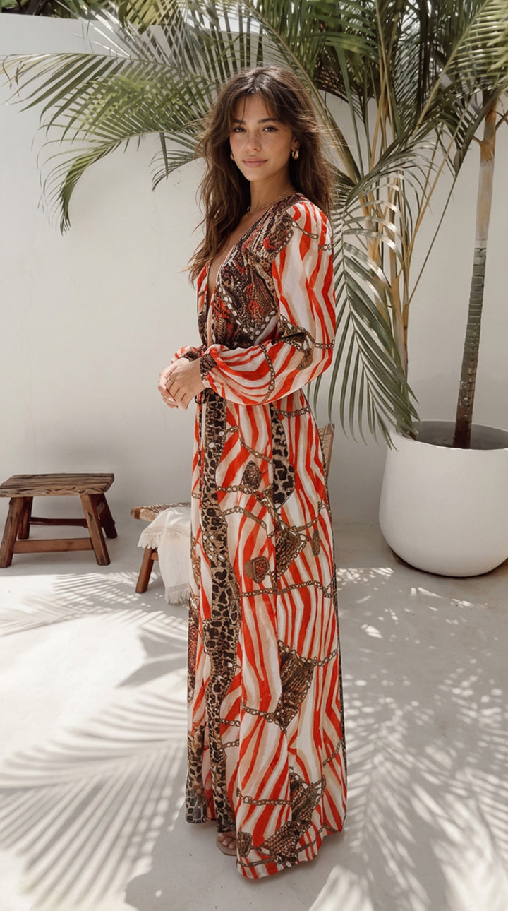 side view image 1 of Olandria Maxi Dress
