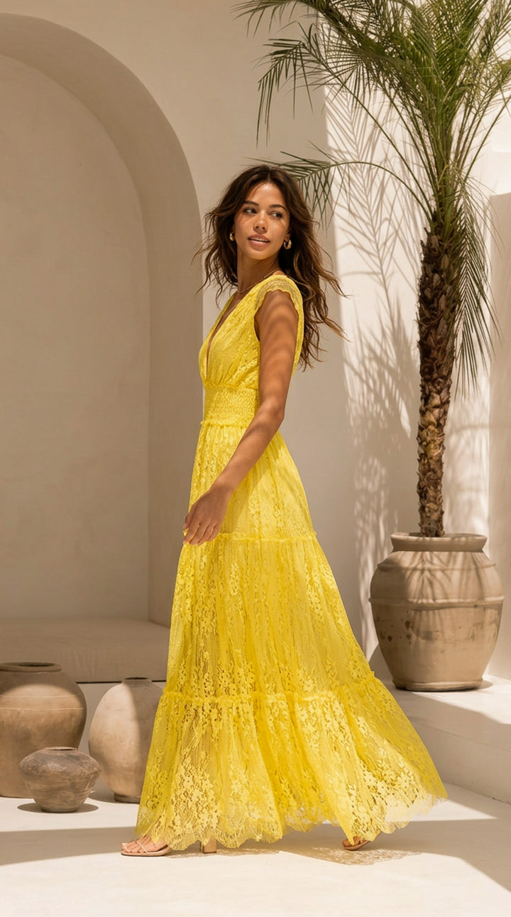 side view image 1 of Riela Maxi Dress
