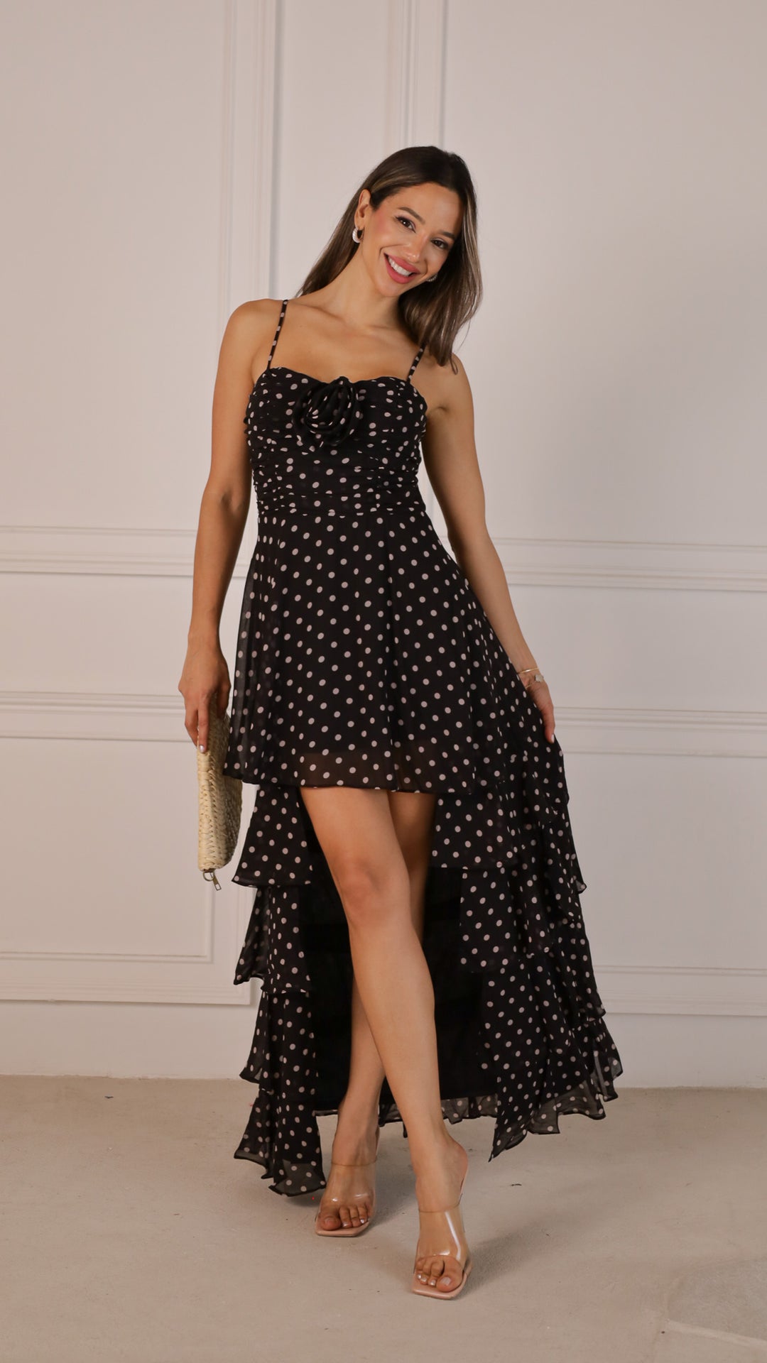 front view image 18 of Elara Polka Dot Dress