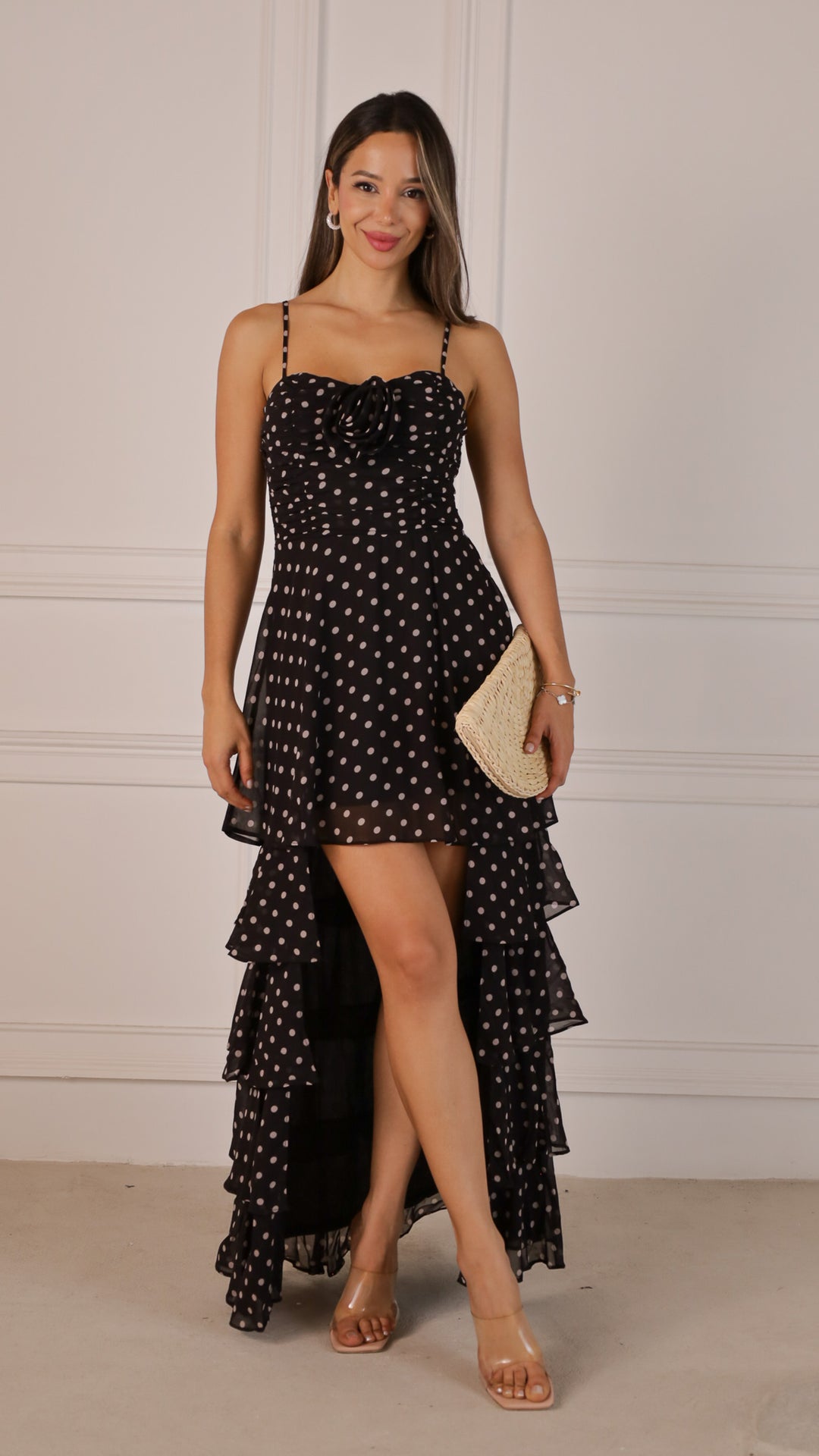 front view image 2 of Elara Polka Dot Dress