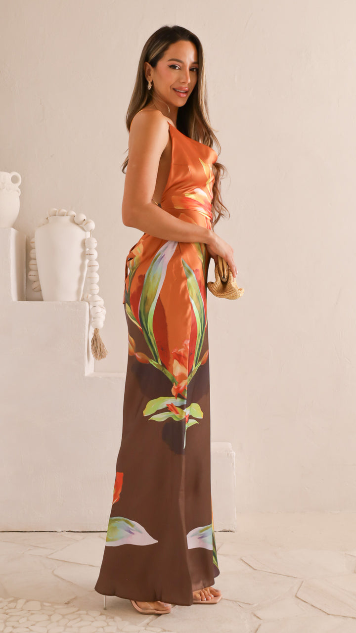 side view image 1 of Melinda Floral Maxi Dress