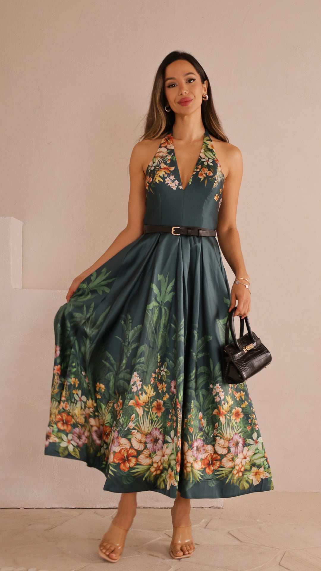 front view image 1 of Heir Halter Maxi Dress