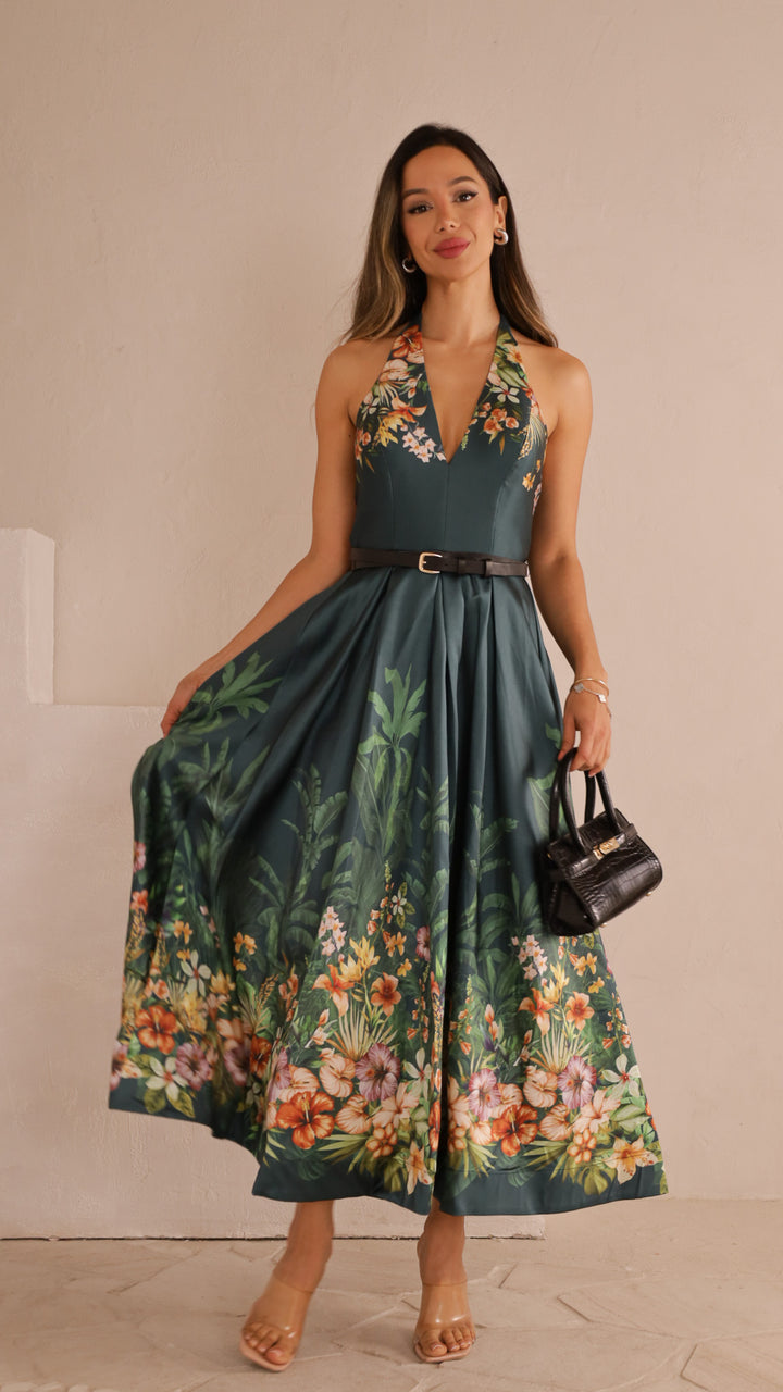 front view image 1 of Heir Halter Maxi Dress