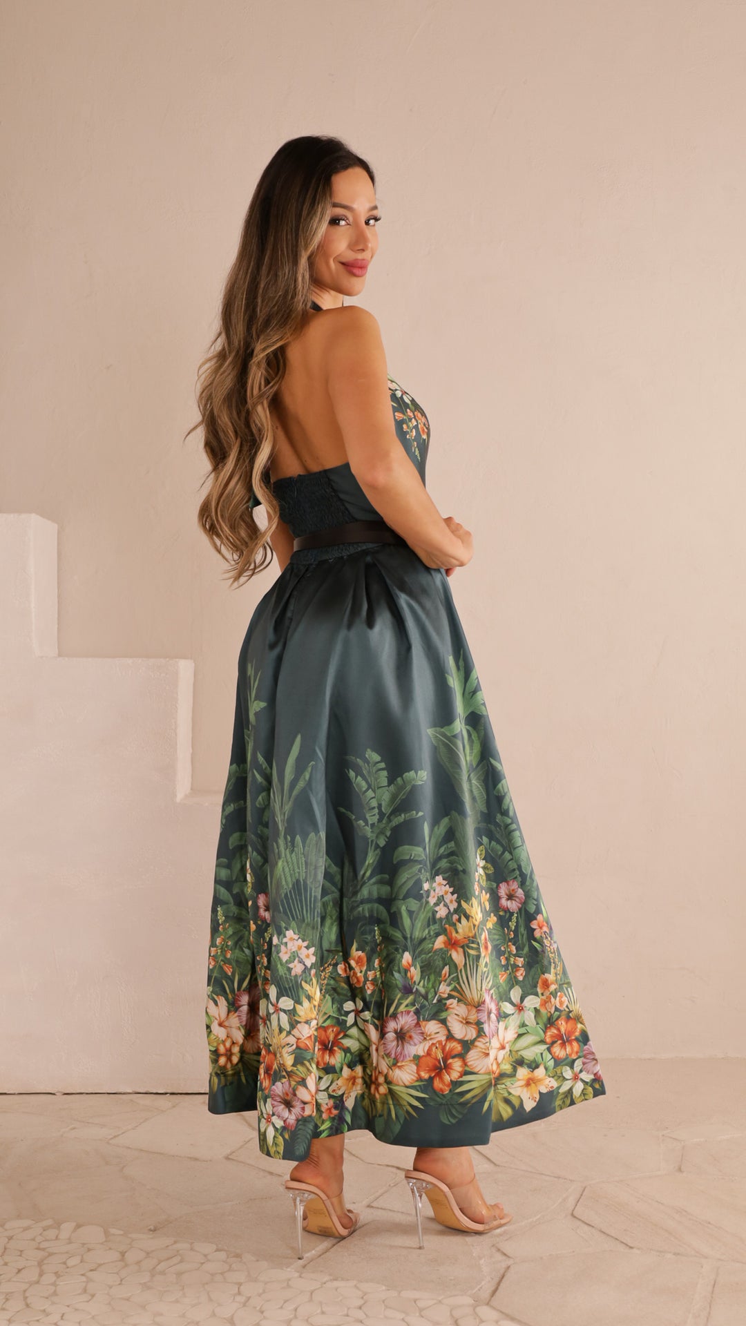 rear view image 1 of Heir Halter Maxi Dress