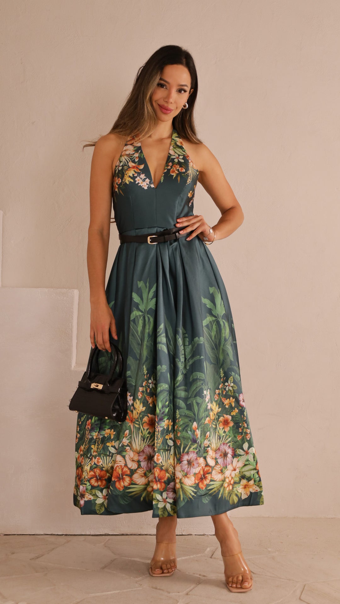 front view image 2 of Heir Halter Maxi Dress