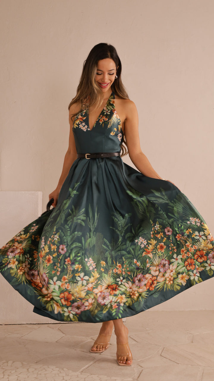 front view image 3 of Heir Halter Maxi Dress