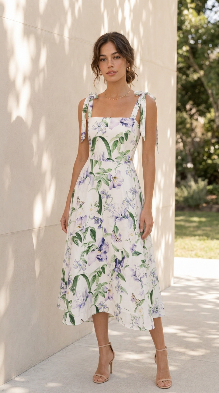 front view image 1 of Osan Midi Dress