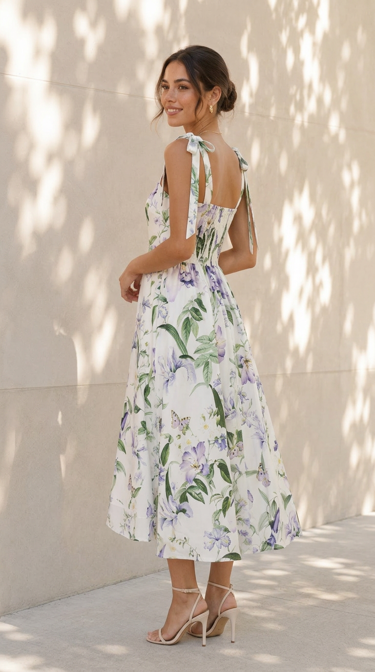 rear view image 2 of Osan Midi Dress