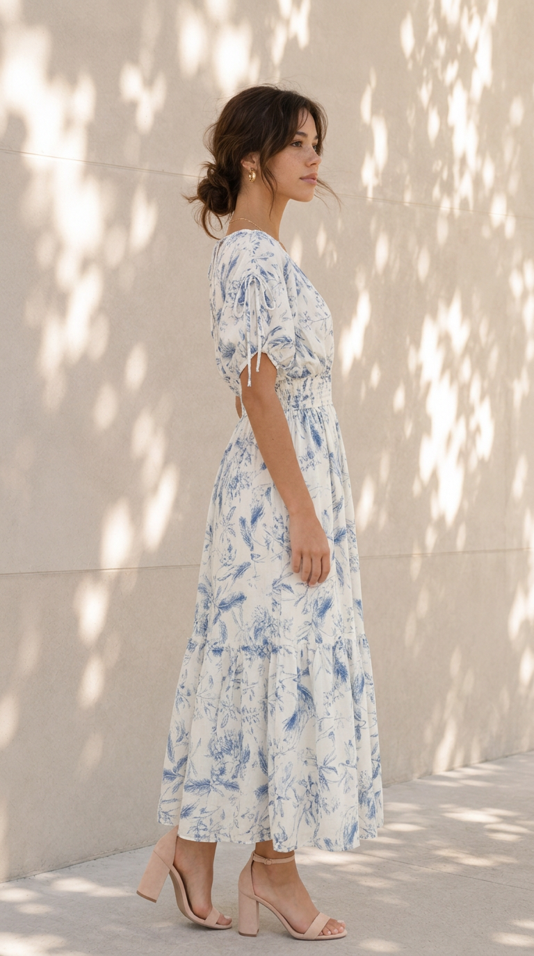side view image 2 of Juno Midi Dress