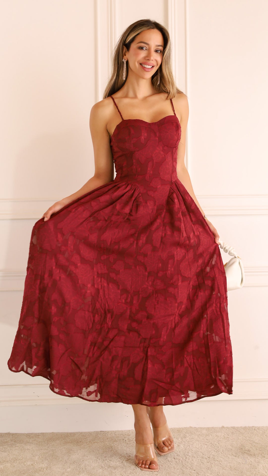 front view image 3 of Jacquard Midi Dress
