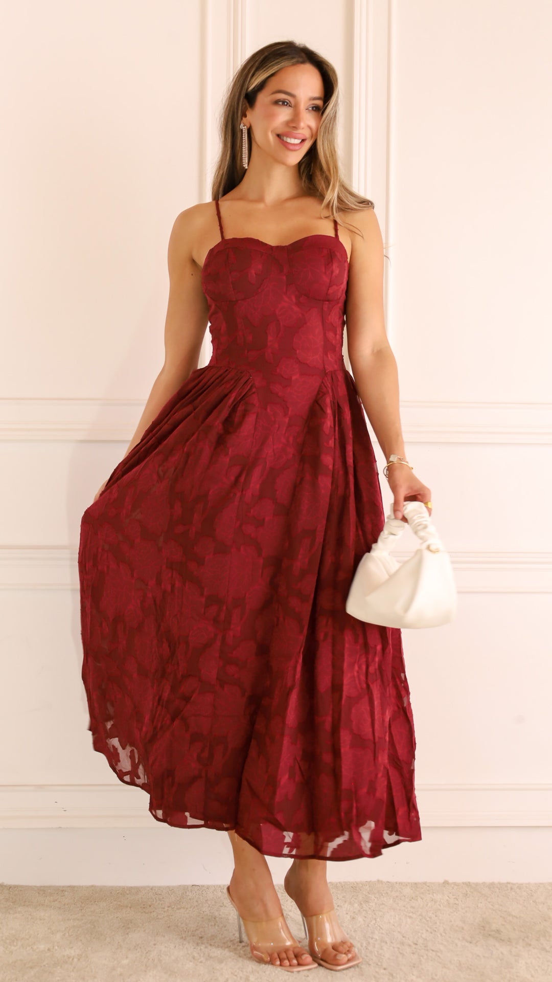 front view image 4 of Jacquard Midi Dress