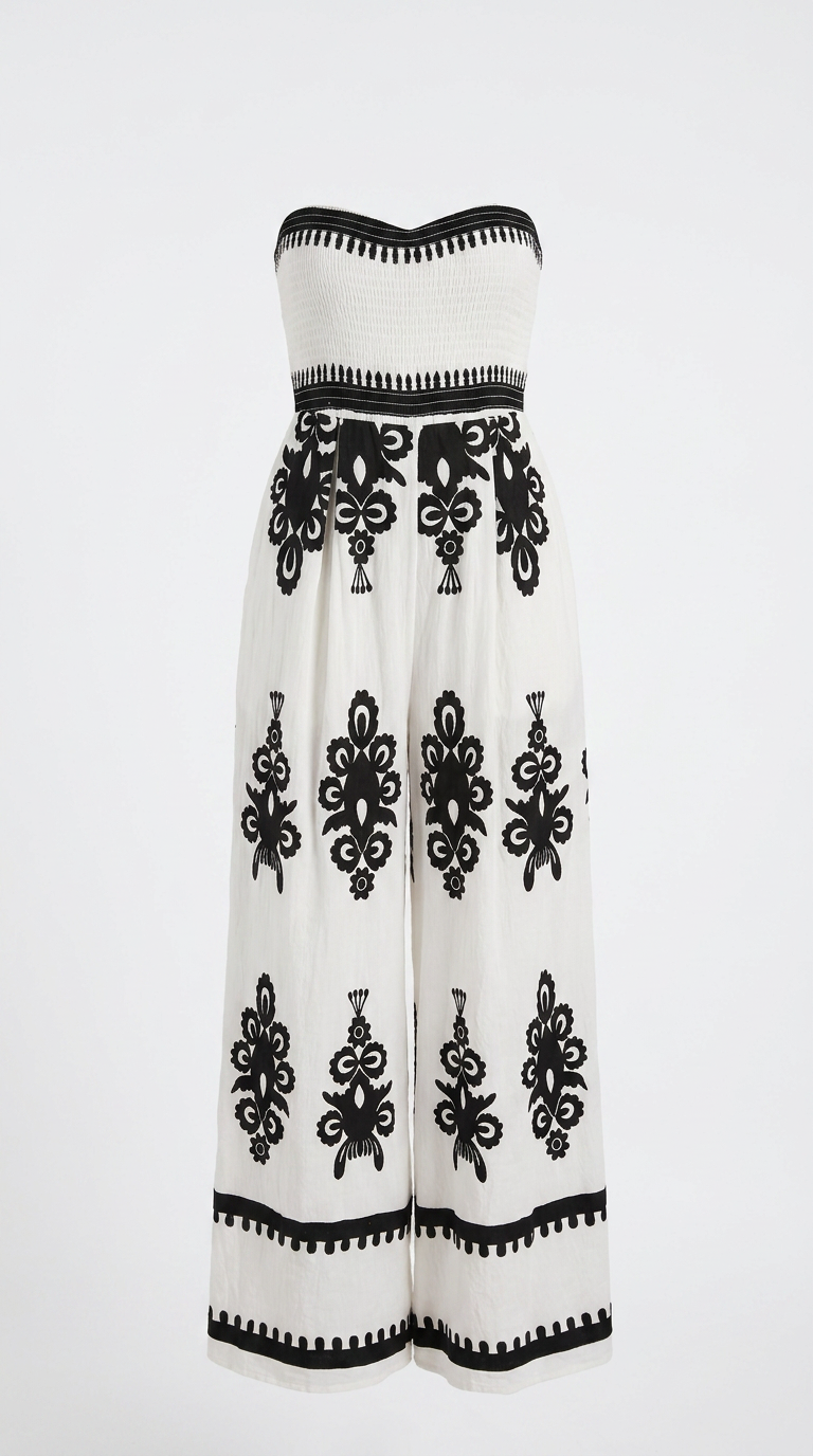 front view image 1 of Solara Palazzo Jumpsuit