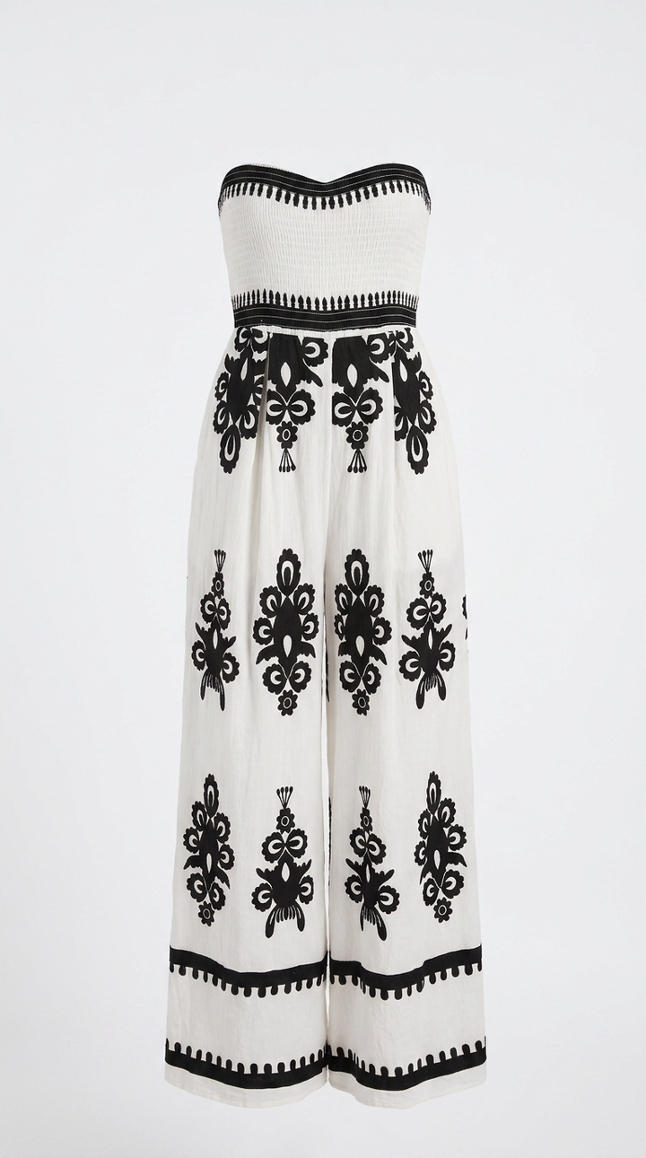 front view image 1 of Solara Palazzo Jumpsuit