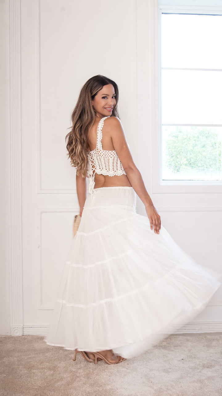 rear view image 1 of Linda Maxi Skirt